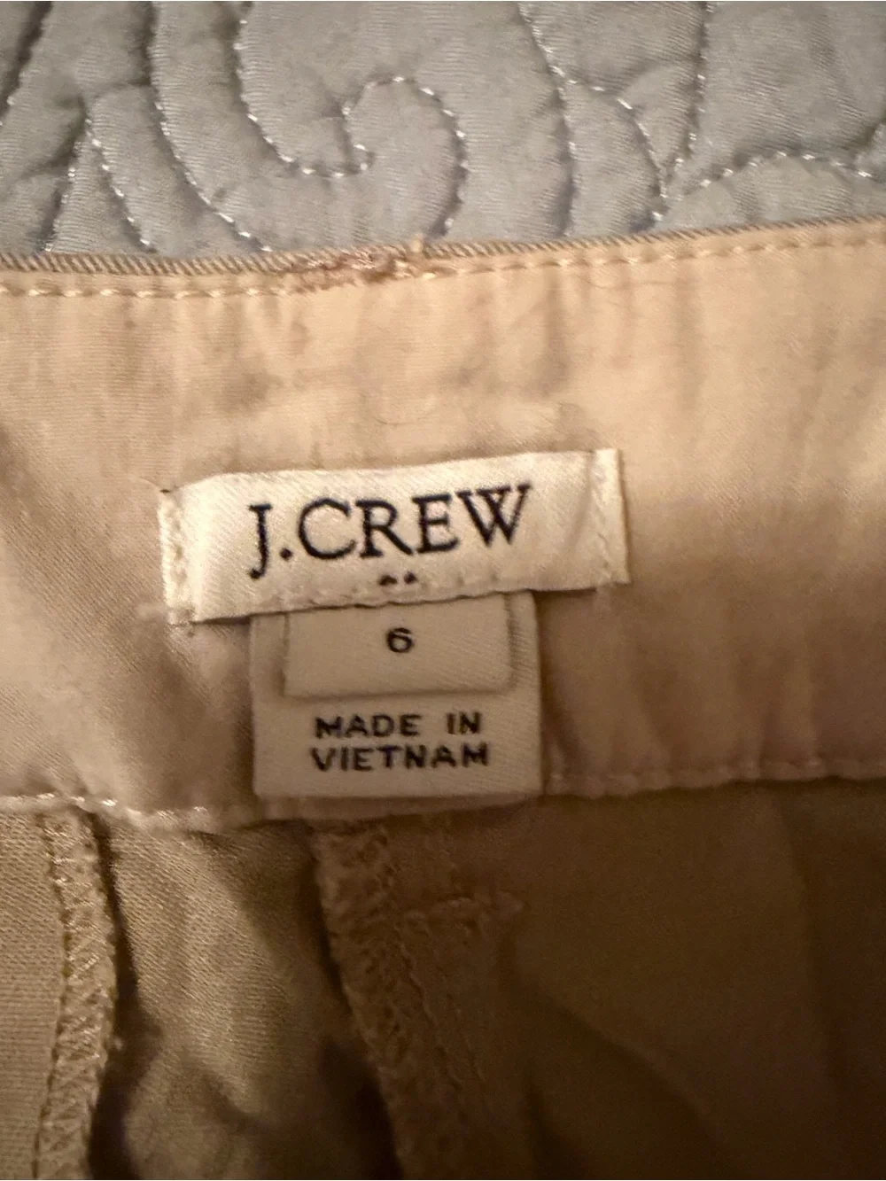 J.Crew Chino Shorts Women’s Size 6 Khaki Tan 100% Cotton Classic Casual
